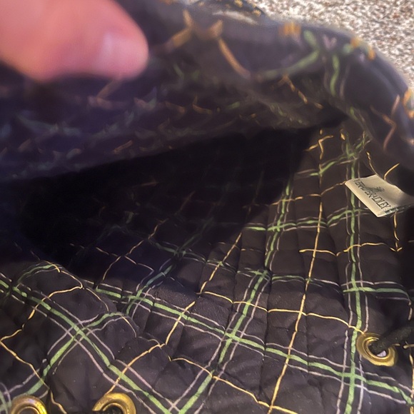 Vera Bradley Vintage Retired Floral Patterned Black Backpack - Picture 9 of 9